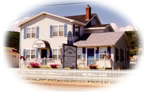 Captains Inn, Alma, New Brunswick, next to Fundy National Park and overlooking the Bay of Fundy